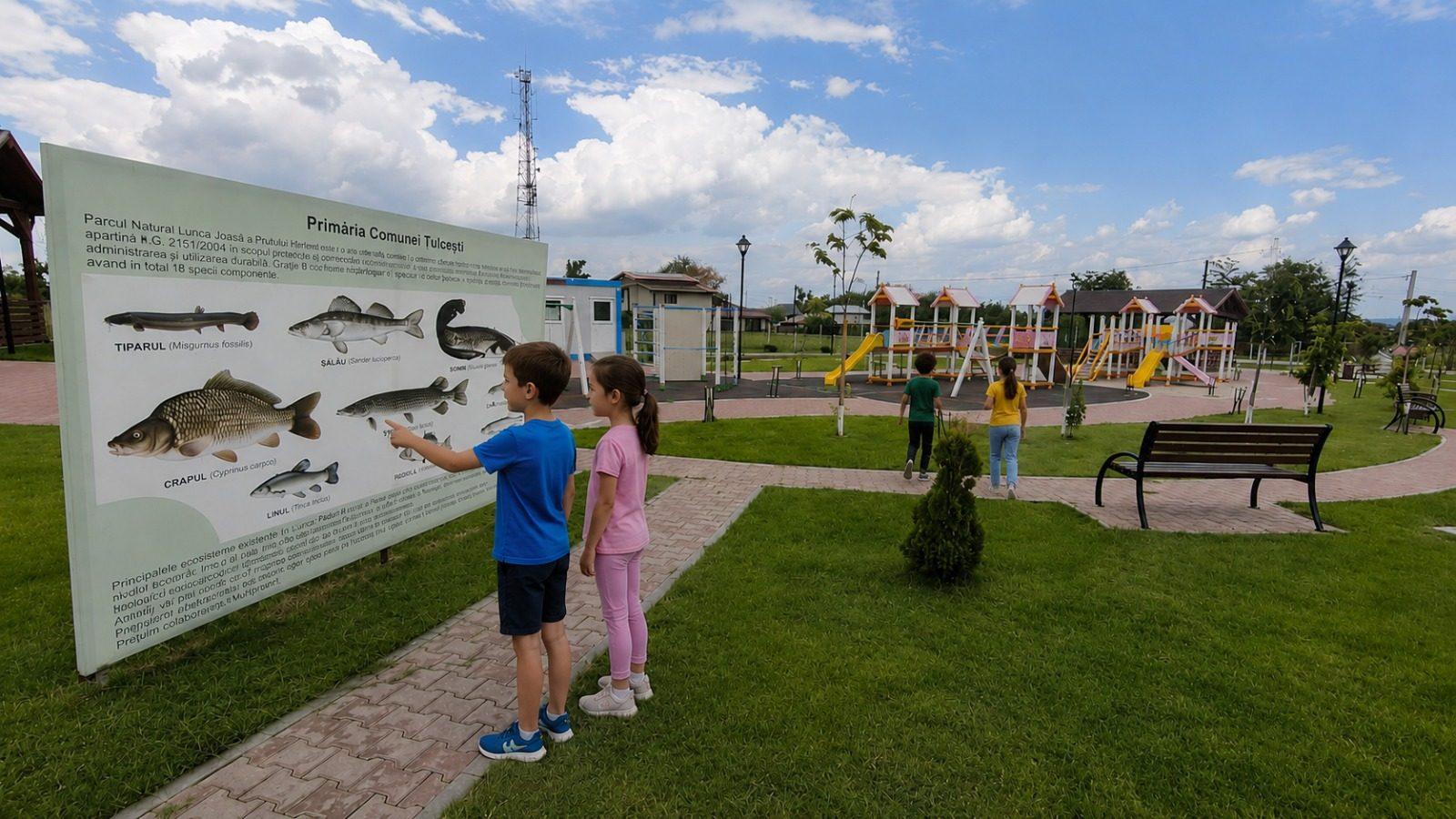 Panou educativ și alei